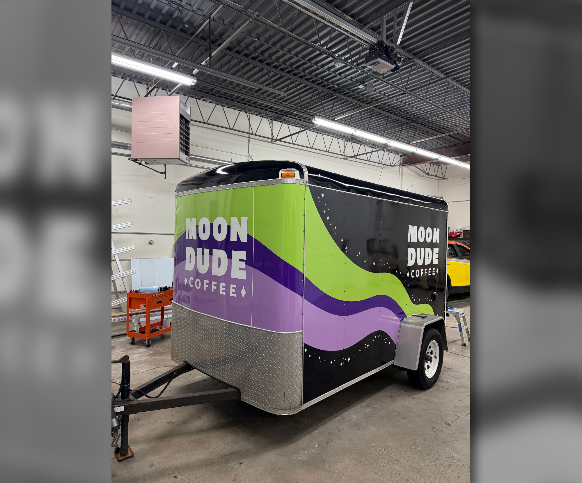 Moon Dude Coffee Trailer Wrap