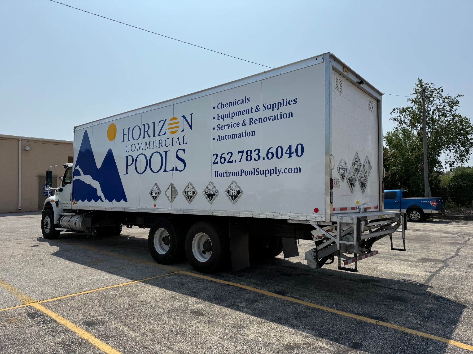 Commercial vehicle spot graphic services by WI Wraps