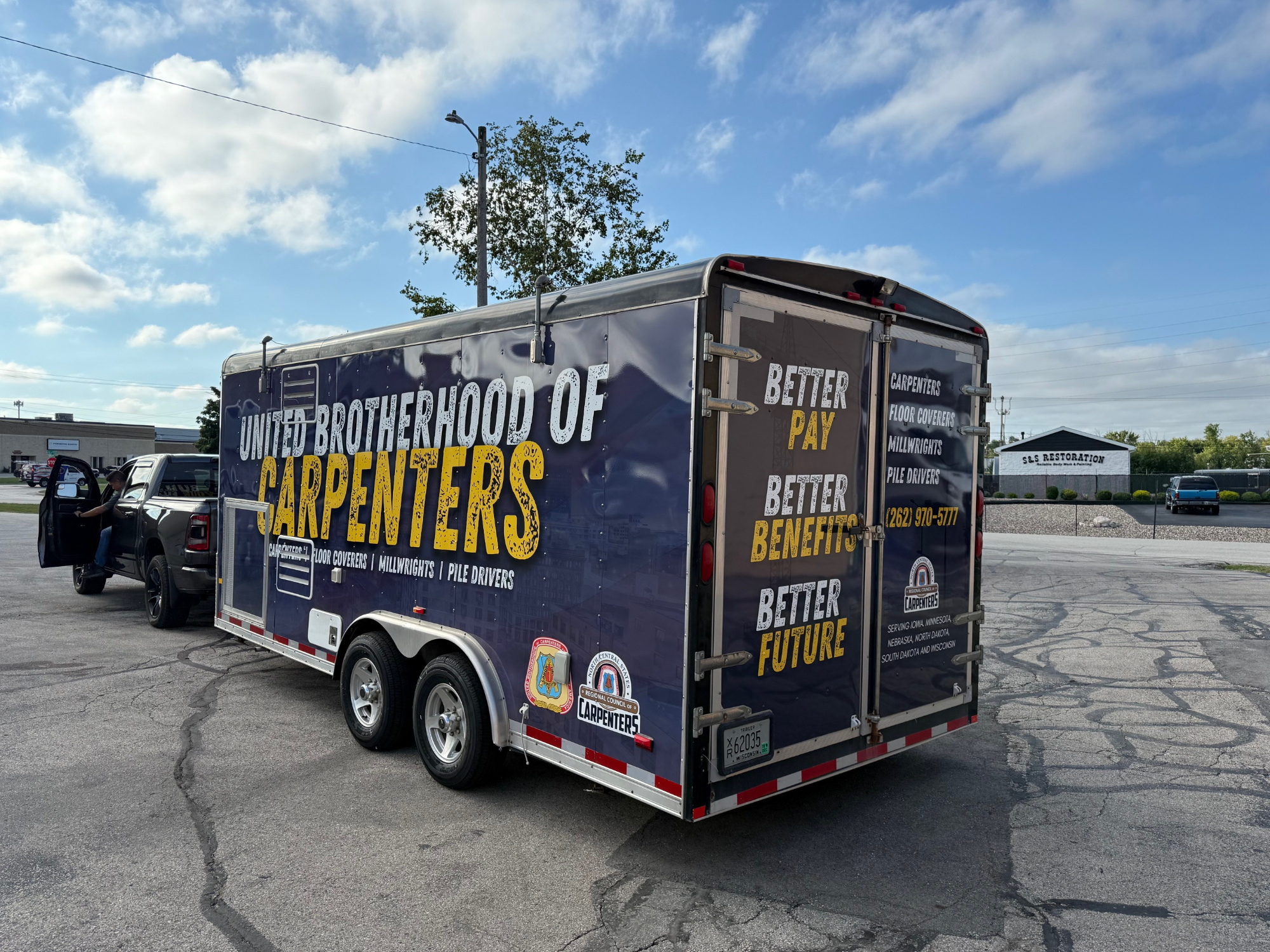 Culvers trailer wrapped by WI Wraps
