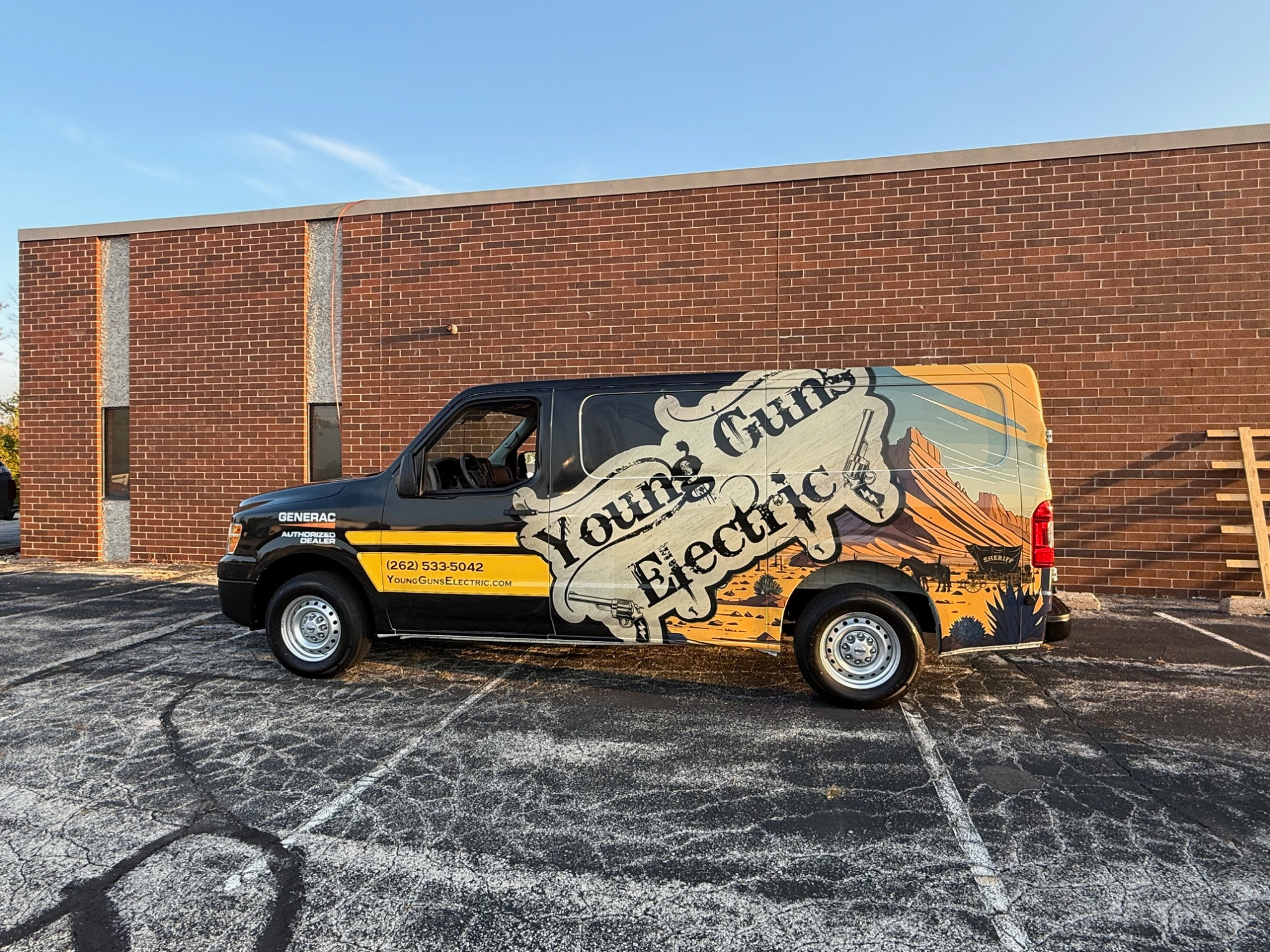 young guns electric nissan full wrap