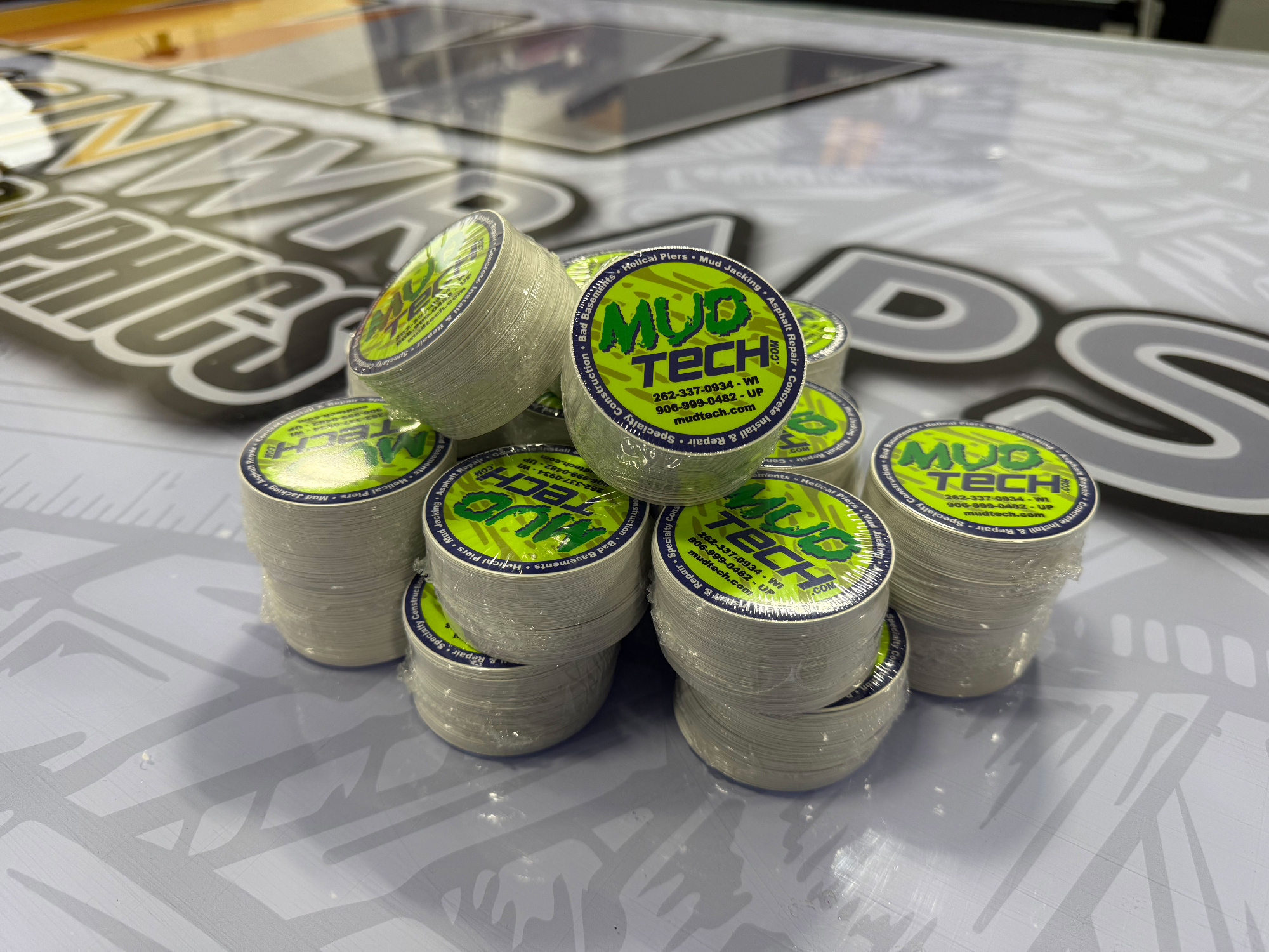 Mudtech Promotional Stickers - Decals - Vinyls