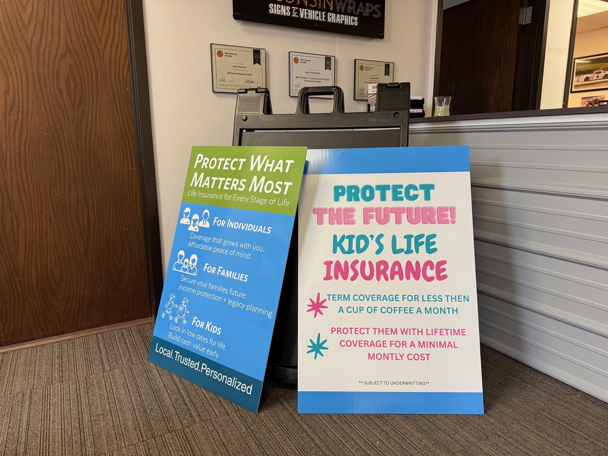 High-quality signs from Wisconsin yard and lawn signs company