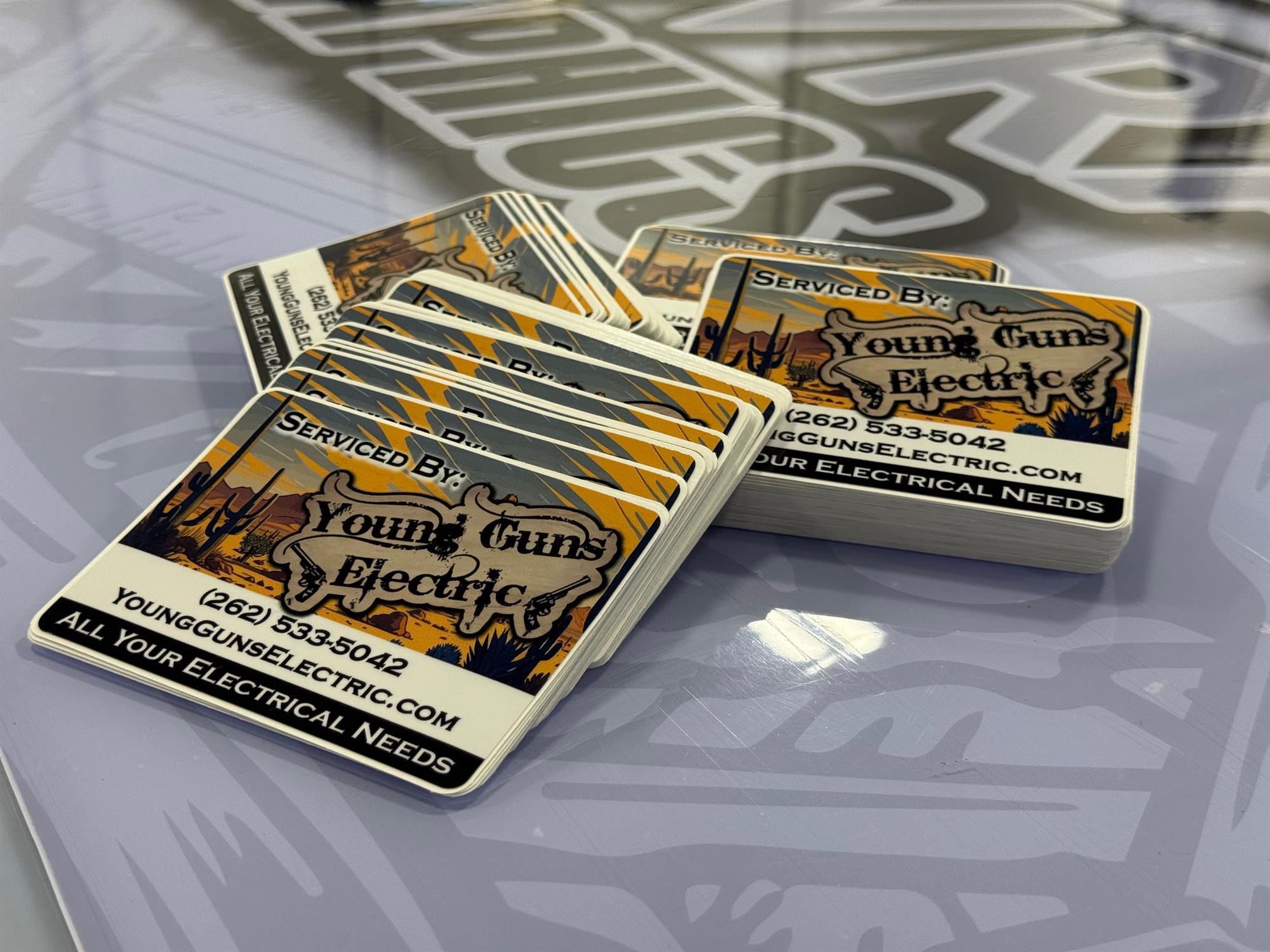 Custom stickers from Wisconsin's window decals company