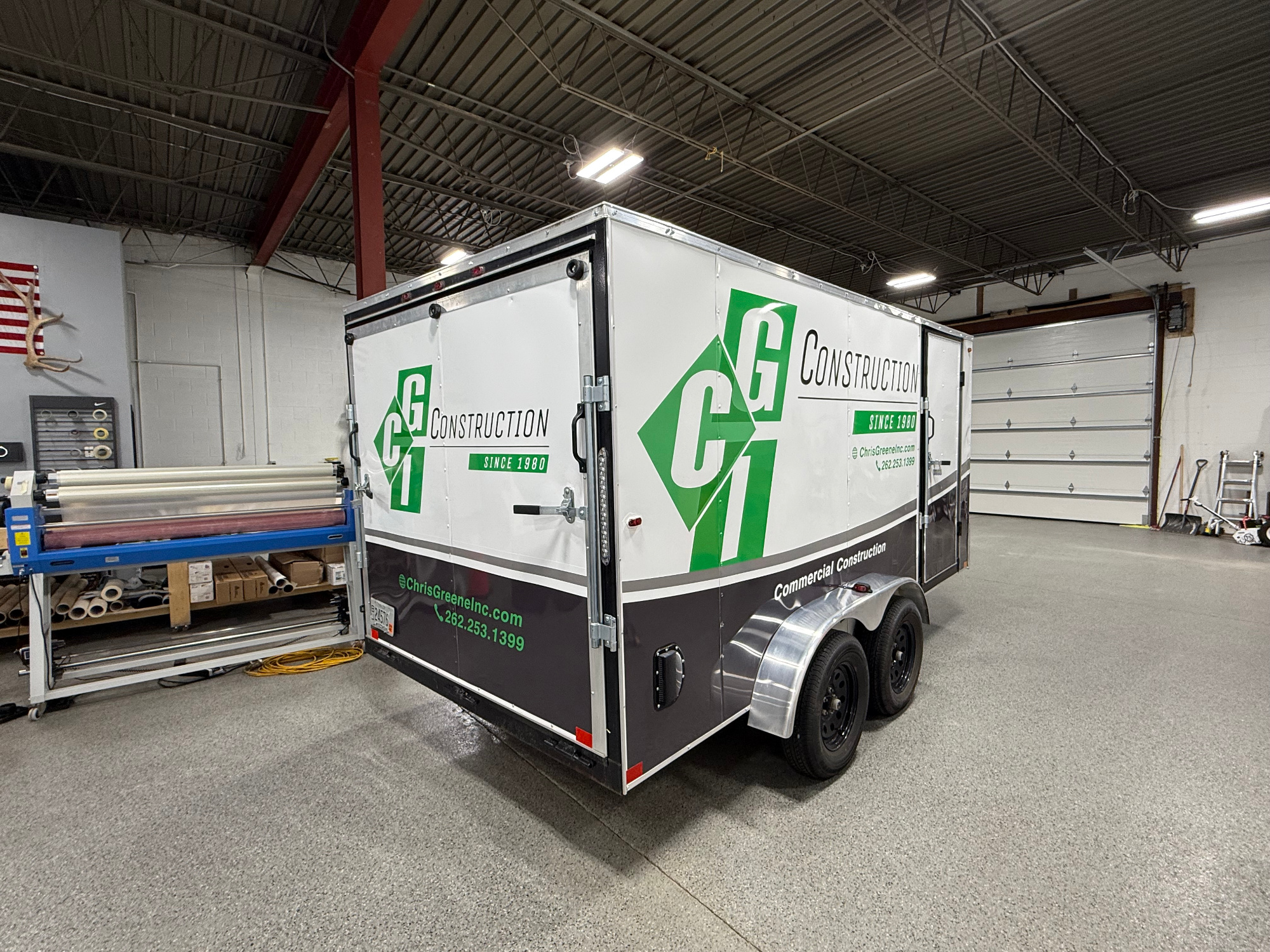 CGI Construction Trailer Full Wrap